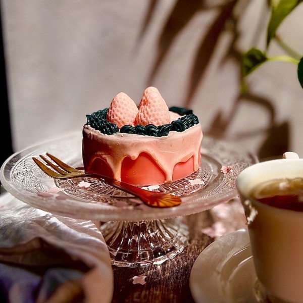 Erdbeerkuchen - Kerze » Clo'eT Design