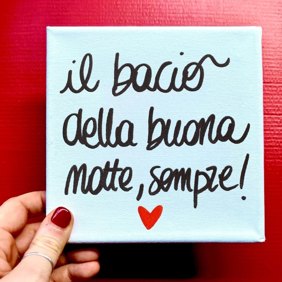 Quadretto - Il bacio della buona notte, sempre! » Clo'eT Design