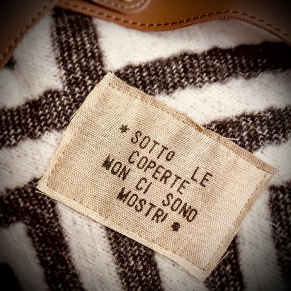 Zebra Blanket - "There Are No Monsters Under the Covers" - by Cloet Desgi