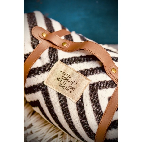 Zebra Blanket - "There Are No Monsters Under the Covers" - by Cloet Desgi