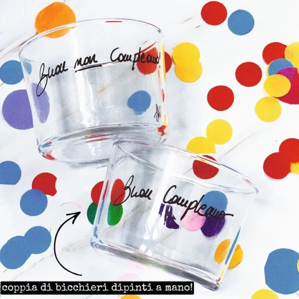 Boîte Anniversaire avec bougie gold/colors » Clo'eT Design