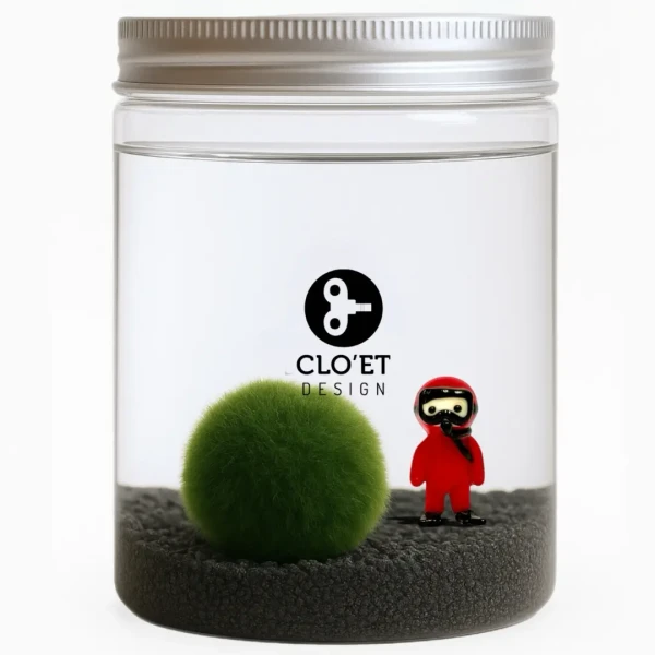 Marimo 30 ans avec quartz noir + PINO le Submarimo » Clo’eT Design