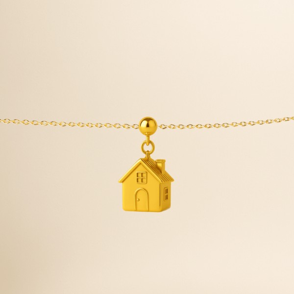 Casetta Charm - Symbolic Jewel Gold or Platinum Plated » Clo'eT Design