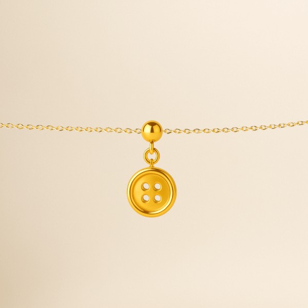 Bouton Charm - Bijou Symbolique en Or 18k ou Platine » Clo'eT Design