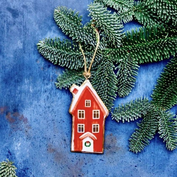 Casetta - Hängende Weihnachtsdekoration aus Blech » Clo'eT Design