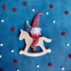 Gnome Rocking Horse Victor - Christmas Decoration » Clo'eT Design