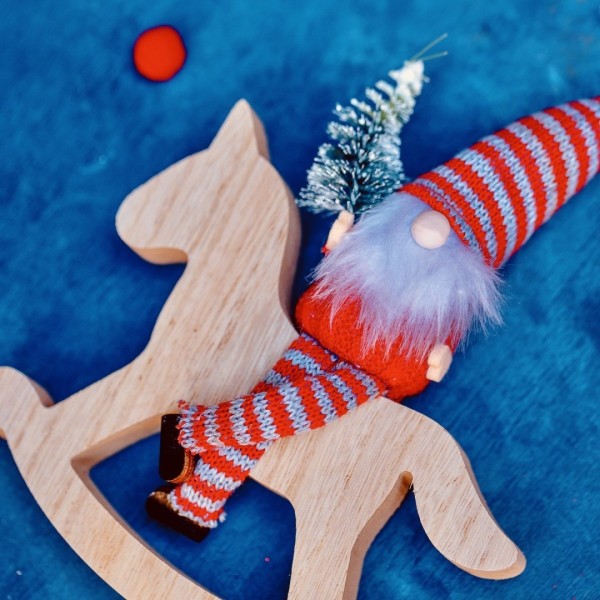 Cheval à Bascule Gnome Victor - Décoration de Noël » Clo'eT Design