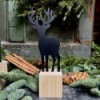 Cerf Explorateur en Fer Noir - Décoration de Noël Minimaliste » Clo'eT Design