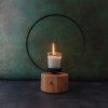 Eclipse - Metal and Wood Circle Candle Holder for Christmas » Clo'eT Design