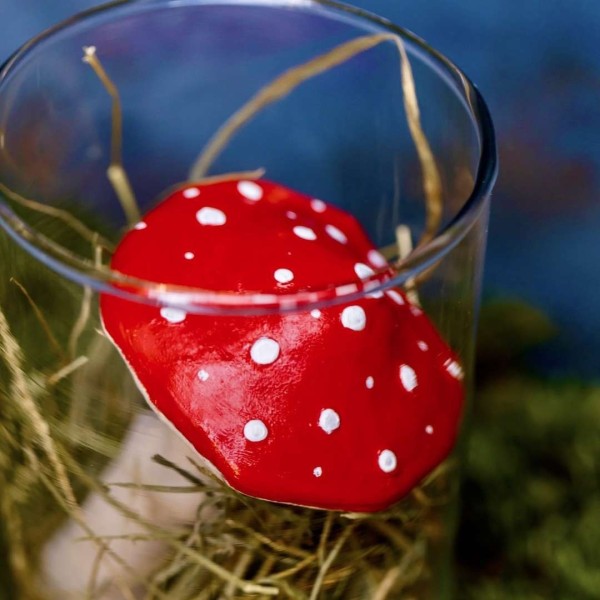 Champignon Porte-Bonheur - Amanite en Bocal en Verre » Clo'eT Design