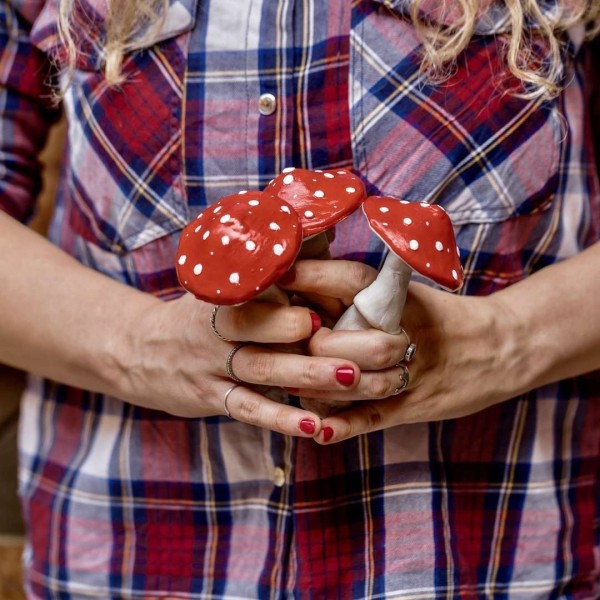 Fortune Finder Mushroom - Amanita in Glass Jar » Clo'eT Design