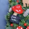 Holzkranz Funghetto mit handbemalten Amanita-Pilzen » Clo'eT Design