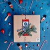 Holzkranz Funghetto mit handbemalten Amanita-Pilzen » Clo'eT Design