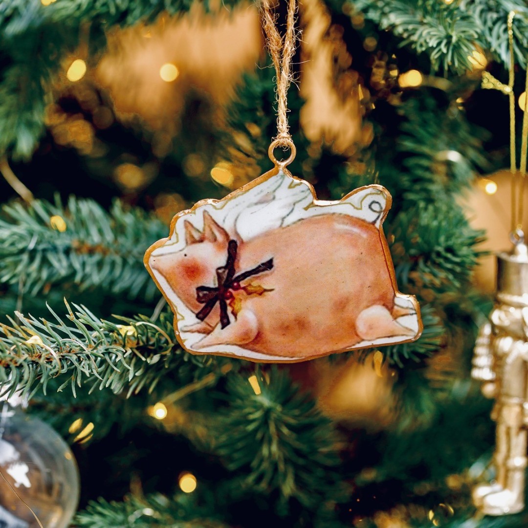 The Lucky Pig - Tin Pendant for Christmas » Clo'eT Design