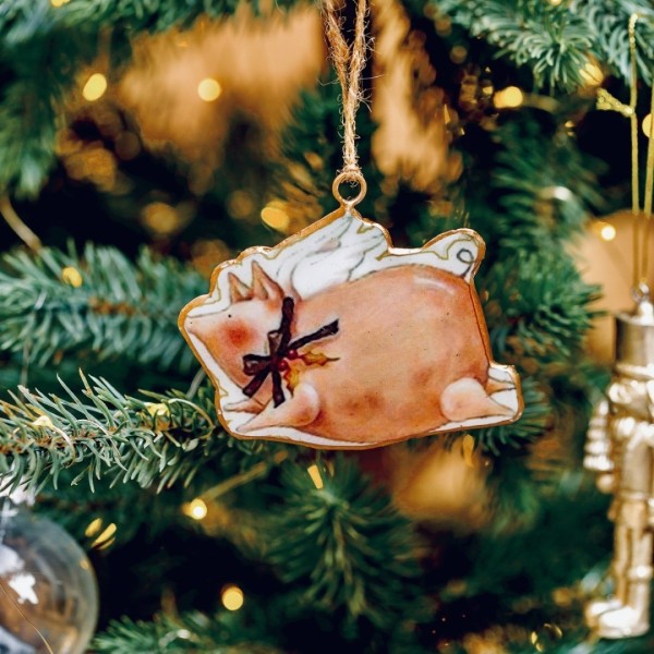 The Lucky Pig - Tin Pendant for Christmas » Clo'eT Design