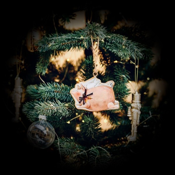 The Lucky Pig - Tin Pendant for Christmas » Clo'eT Design