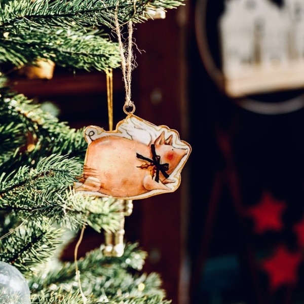 The Lucky Pig - Tin Pendant for Christmas » Clo'eT Design