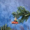 Petite Voiture avec Sapin - Pendentif Vintage en Fer-Blanc pour Noël » Clo'eT Design