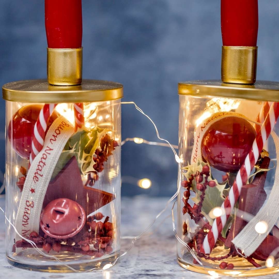 Sei kein Spielverderber! - Goldene Kerzenhalter für Weihnachten » Clo'eT Design