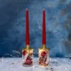 Sei kein Spielverderber! - Goldene Kerzenhalter für Weihnachten » Clo'eT Design