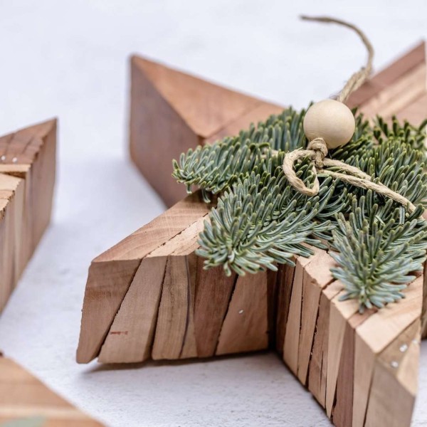 Étoile en Bois Artisanale - Décoration de Noël et d'Intérieur » Clo'eT Design