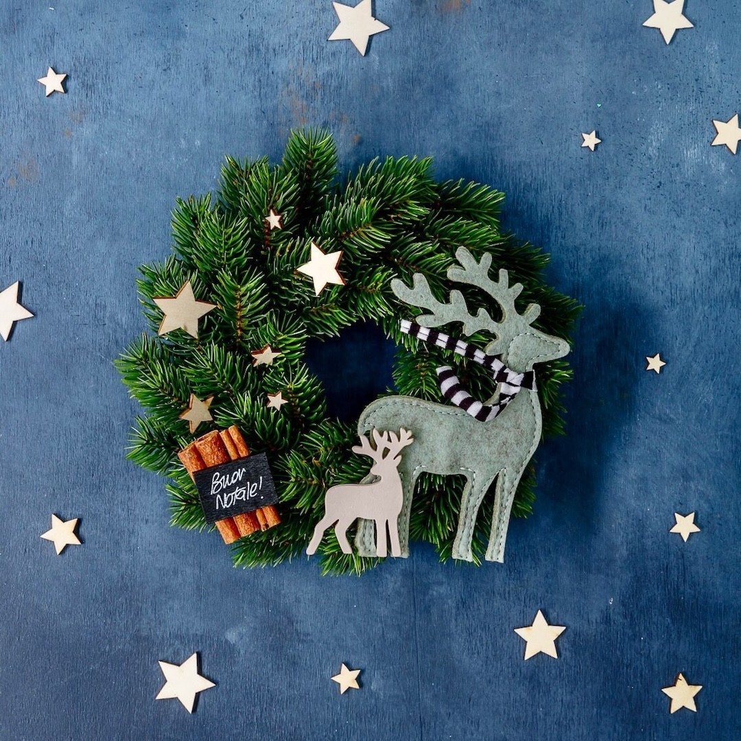 Snow Breath Wreath - Handmade Christmas Decoration » Clo'eT Design