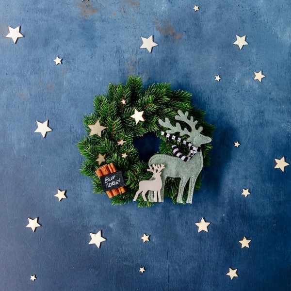 Guirlande Souffle de Neige - Décoration de Noël Artisanale » Clo'eT Design