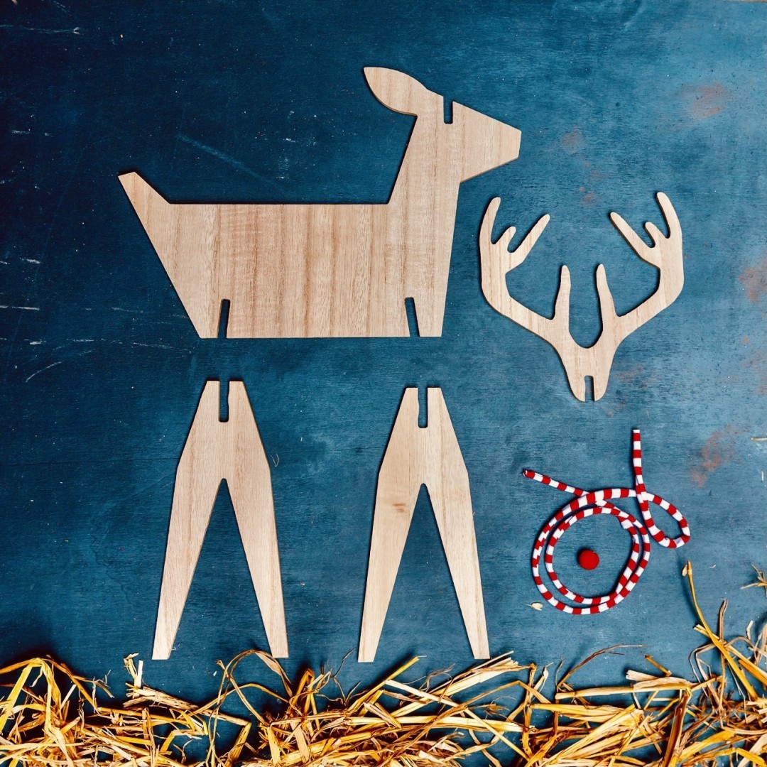 Mein Rudolph Kit: Das Zusammenbaubare Rentier für Weihnachten » Clo'eT Design