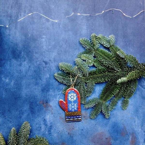 Hängende Blechmoffola - Vintage Weihnachtsschmuck » Clo'eT Design