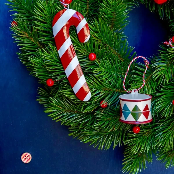 Large Snow and Sugar Garland - Christmas Decoration 37 cm » Clo'eT Design
