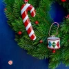 Grande couronne Neige et Sucre - Décoration de Noël 37 cm » Clo'eT Design