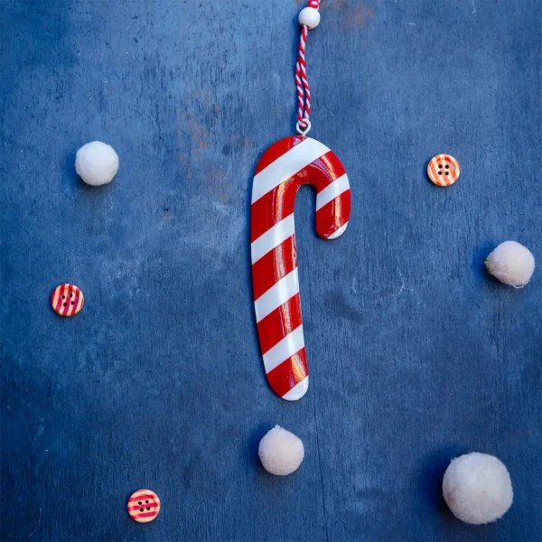 Candy di Natale in Latta - Pendente Decorativo Natalizio » Clo'eT Design