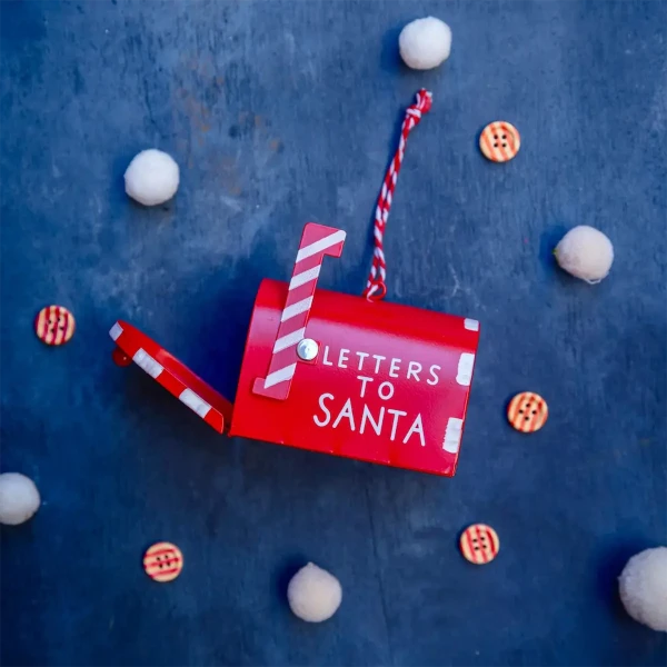 Hängender Briefkasten aus Blech für Weihnachtsdekorationen » Clo'eT Design