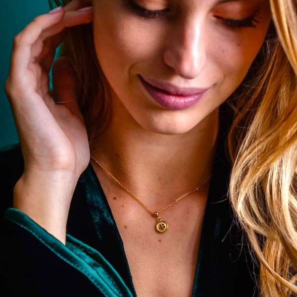 Charm Button - Symbolic Jewel in 18k Gold or Platinum » Clo'eT Design