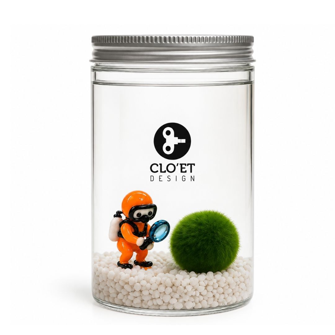 Marimo 10 ans avec quartz noir + PINO le Submarimo » Clo’eT Design