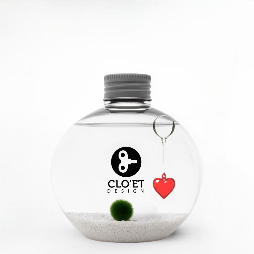 Baby Marimo avec Mini Cœur | Choisissez la Couleur de Votre Message » Clo’eT De